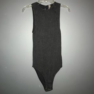 Charcoal body suit